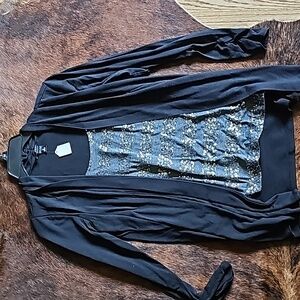 Black blouse with sequins